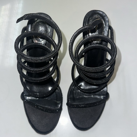 Black Wrap Around Heels - Picture 2 of 10